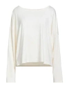Fila Woman T-shirt Ivory Size M Viscose, Elastane In White