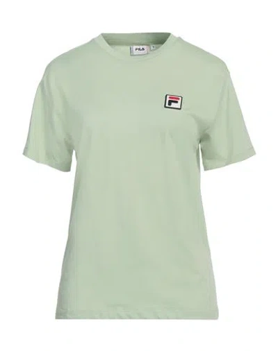Fila Woman T-shirt Light Green Size S Cotton