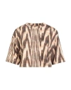 Fila Woman T-shirt Sand Size S Cotton, Elastane In Multi