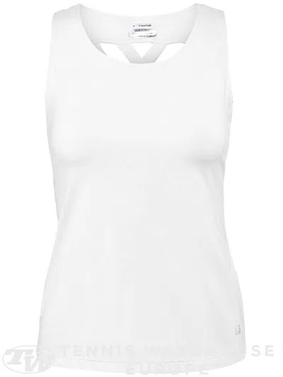 Fila Women's Activewear Goddess Strappy Back Tank Top In White