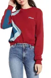 Fila Women's Kazuno Sweatshirt In Red/blue In Multi