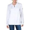 Fila Womens Fleece Lined Cotton Sweatshirt In White