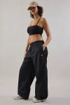 Fila X Hailey Oversize Crinkle Pants In Black