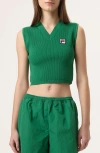 Fila X Hailey Knit Baby Tank In  Green