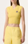 Fila X Hailey Knit Baby Tank In Popcorn