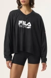 Fila X Hailey Long Sleeve Sports Jersey In Black