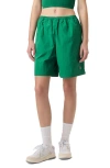 Fila X Hailey Nylon Crinkle Shorts In  Green