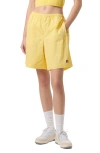 Fila X Hailey Nylon Crinkle Shorts In Popcorn