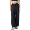 Fila X Hailey Oversize Crinkle Pants In Black