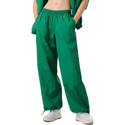 Fila X Hailey Oversize Crinkle Pants In  Green