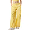 Fila X Hailey Oversize Crinkle Pants In Yellow