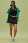 Fila X Hailey Pleated Mini Skirt In Black, Women's At Urban Outfitters