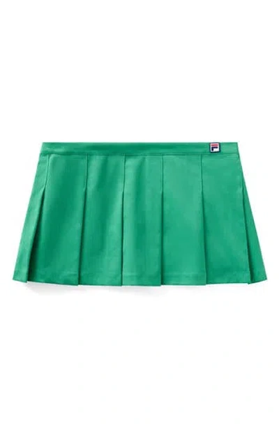 Fila X Hailey Pleated Miniskirt In  Green