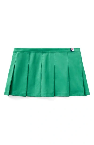 Fila X Hailey Pleated Miniskirt In  Green