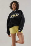 Fila X Hailey V-neck Sweatshirt In Black