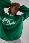 Fila X Hailey V-neck Sweatshirt In  Green
