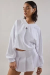 Fila X Hailey Windbreaker Pullover Jacket In White, Women's At Urban Outfitters