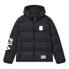 Fila X Mihara Yasuhiro Collaborative Oversized Hooded Down Jacket 'black White Blue'