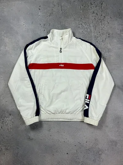 Pre-owned Fila X Vintage Fila Anorak Jacket In White