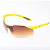 Fila Yellow Injected Sunglasses In Brown