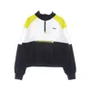 Fila Yvonne Women's High Neck Sweatshirt Half Zip Fleece Shirt In Black Iris/bright White/warm Olive