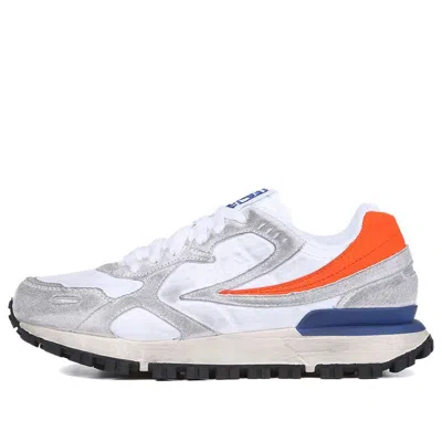 Fila Zagato Washing Low Top Running Shoes Grey/orange/blue In White
