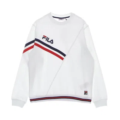 Fila Zeitz Crew Sweat Men's Lightweight Crewneck Sweatshirt Bright White