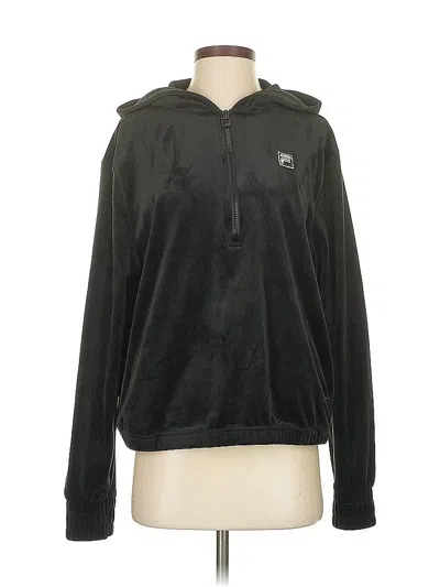 Pre-owned Fila Zip Up Hoodie In Black