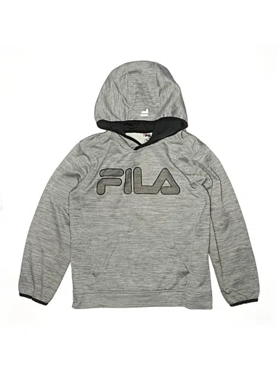 Pre-owned Fila Kids'  Zip Up Hoodie In Gray