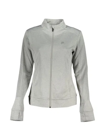 Fila Zip-up Long-sleeve Sweatshirt In Gray