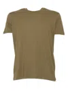 Filatures Du Lion Brown Cotton T-shirt In Brown