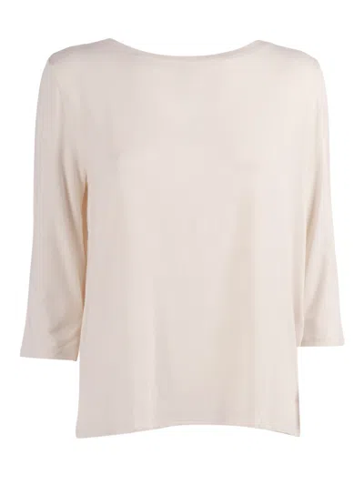 Filatures Du Lion Col Bateau M3/4 _104.cream In Pink