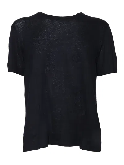 Filatures Du Lion Col Rond Mc In Blue