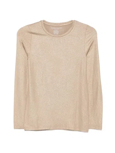 Filatures Du Lion Crew Neck Long-sleeved T-shirt In Neutral