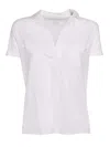 Filatures Du Lion Relaxed Short-sleeve Polo In White