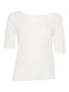 Filatures Du Lion White Linen Sweater In Bianco