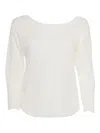 Filatures Du Lion White Linen Sweater In Bianco