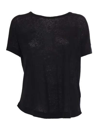 Filatures Du Lion T-shirt M/c In Black