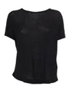 Filatures Du Lion T-shirt M/c In Black