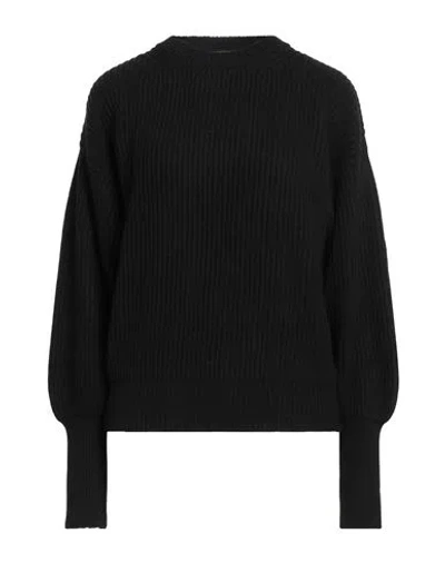 Filbec Woman Sweater Black Size M Wool, Viscose, Polyamide, Cashmere