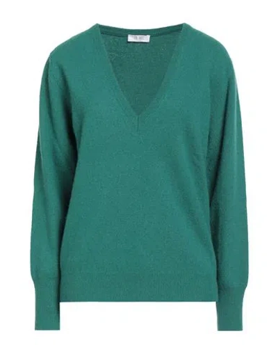 FILBEC FILBEC WOMAN SWEATER EMERALD GREEN SIZE M WOOL, VISCOSE, POLYAMIDE, CASHMERE
