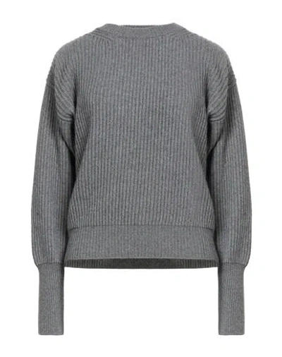 Filbec Woman Sweater Grey Size M Wool, Viscose, Polyamide, Cashmere In Gray
