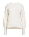 Filbec Woman Sweater Off White Size M Wool, Viscose, Polyamide, Cashmere In White