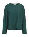 Filbec Woman Top Dark Green Size M Polyester, Viscose, Elastane In Green