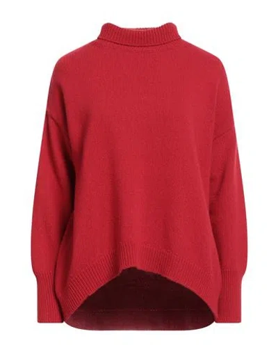 Filbec Woman Turtleneck Red Size S Wool, Viscose, Polyamide, Cashmere