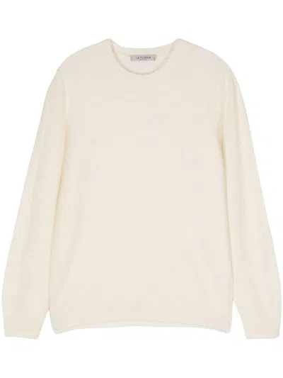 Fileria Bouclé Sweater In White