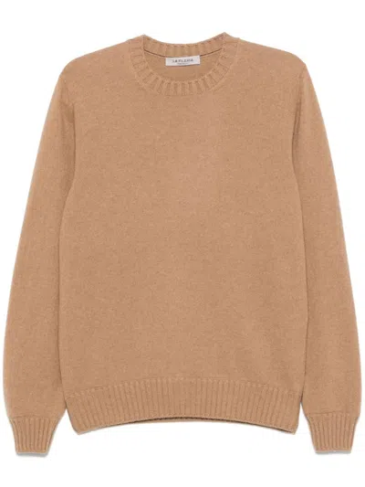 Fileria Crew-neck Cashmere Jumper In Brown