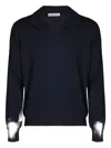 Fileria Collar-polo Sweater In Blue