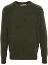 Fileria Crew-neck Cashmere-blend Jumper In Green