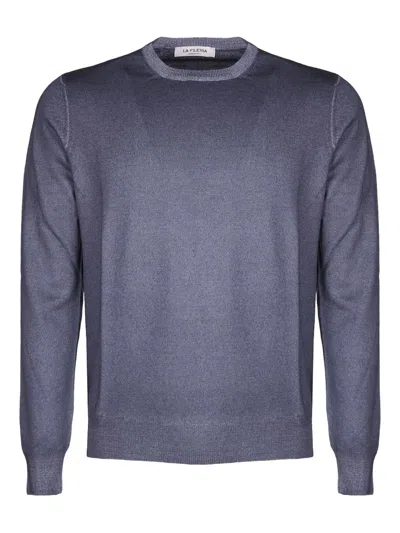 Fileria Crew-neck Ribbed Sweater In Gray